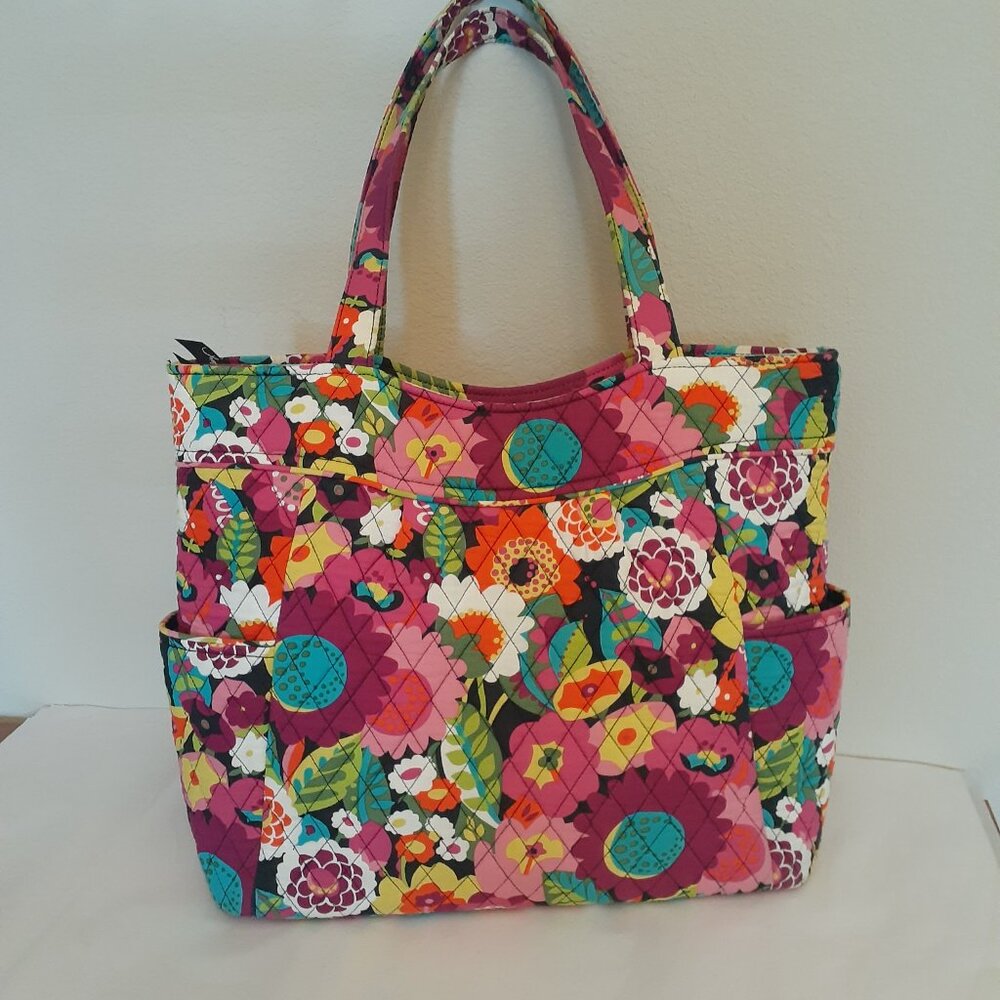 Vera Bradley Fabric Quilted Tote Bag - Picture 2 of 16